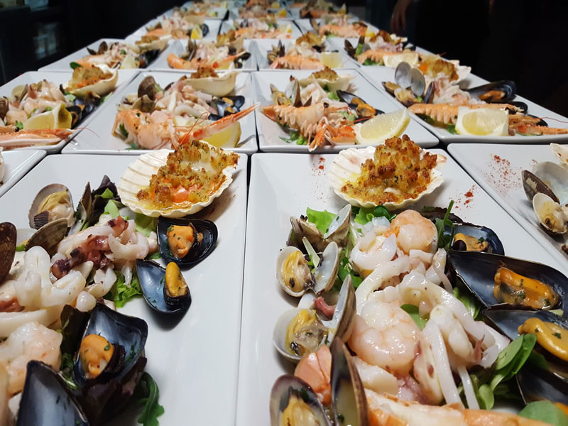 cucina tradizionale italiana Bergamo buffet di pesce Ristorante Latterraggio