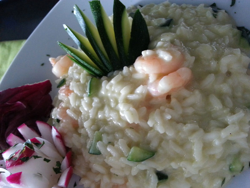 cucina tradizionale italiana Bergamo risotto con gamberi Ristorante Latterraggio